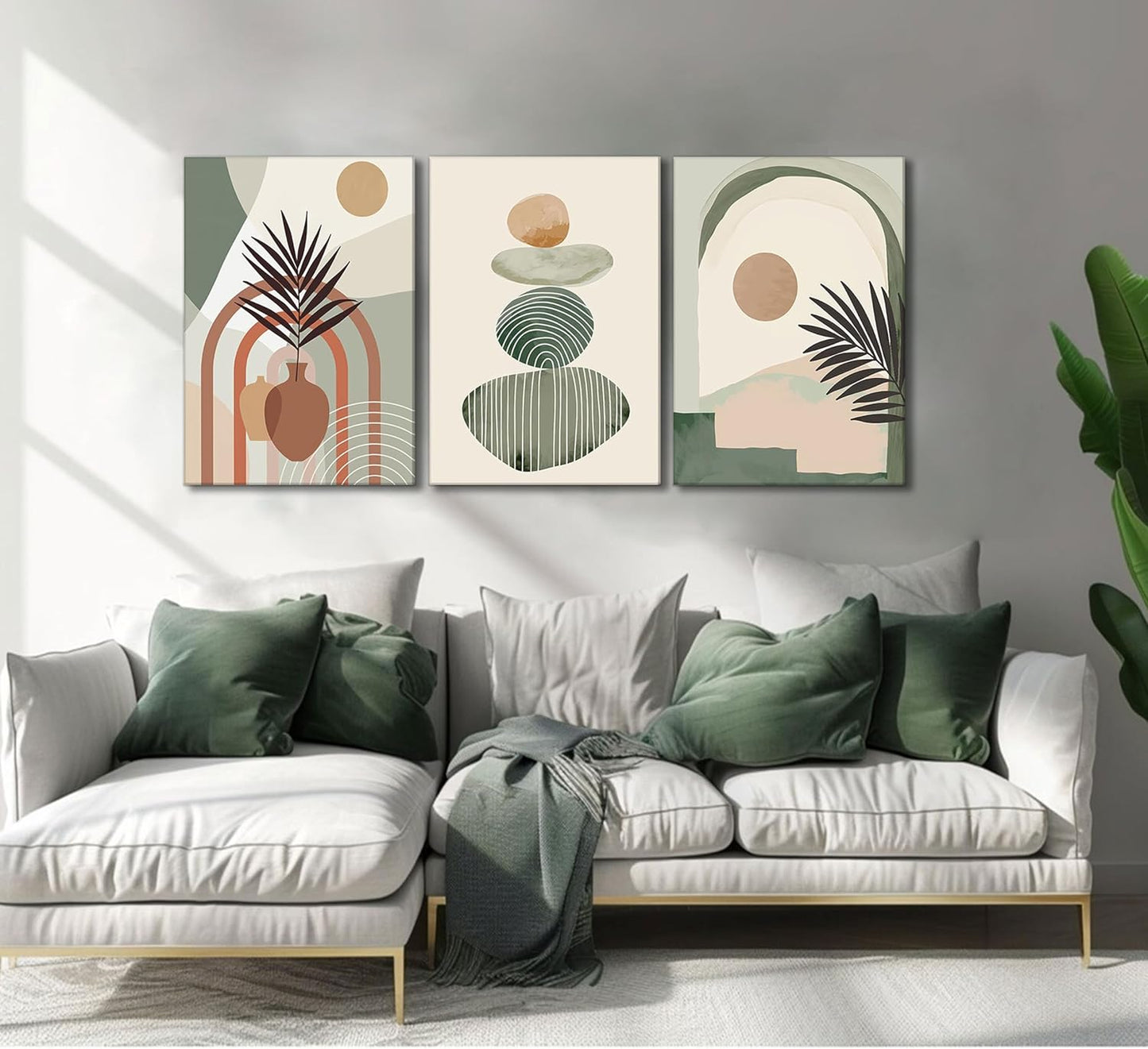 Boho Canvas Wall Art Set