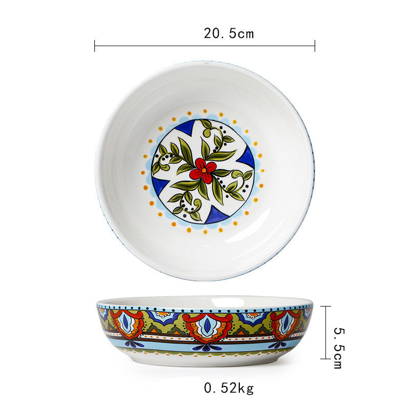 Pastoral Ceramic Dinner Plate