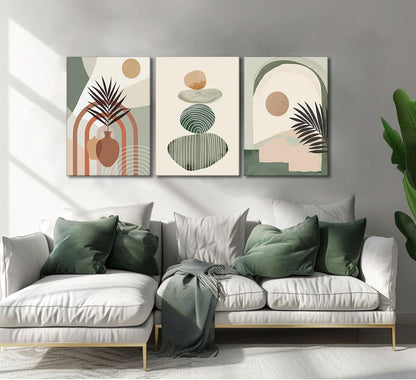Boho Canvas Wall Art Set