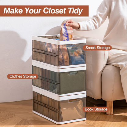 Foldable Stackable Storage Bins