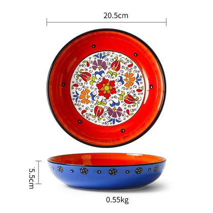 Pastoral Ceramic Dinner Plate
