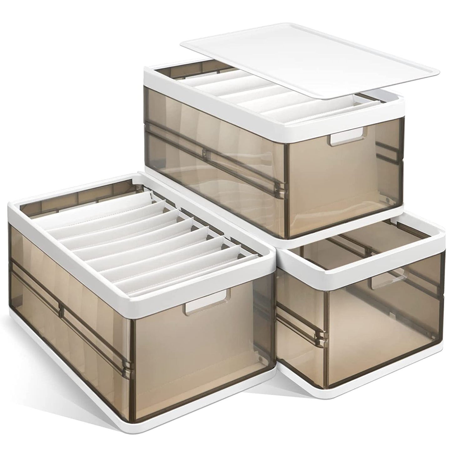Foldable Stackable Storage Bins