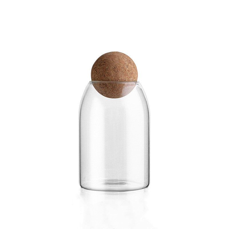 Cork Glass Storage Canister