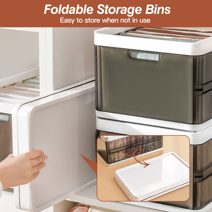 Foldable Stackable Storage Bins