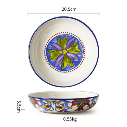 Pastoral Ceramic Dinner Plate