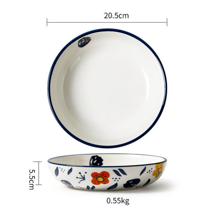Pastoral Ceramic Dinner Plate