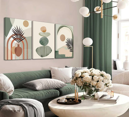 Boho Canvas Wall Art Set