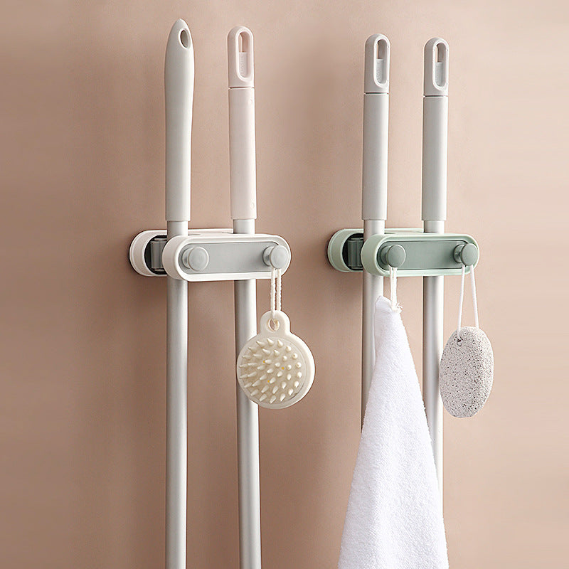Double-Button Mop Holder