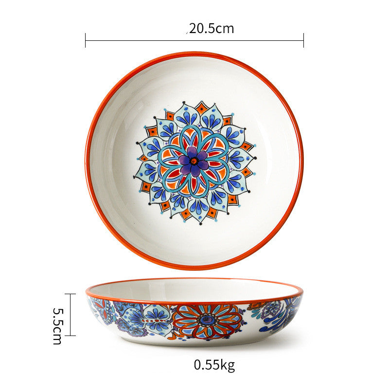 Pastoral Ceramic Dinner Plate