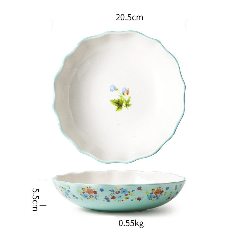 Pastoral Ceramic Dinner Plate