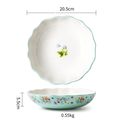 Pastoral Ceramic Dinner Plate