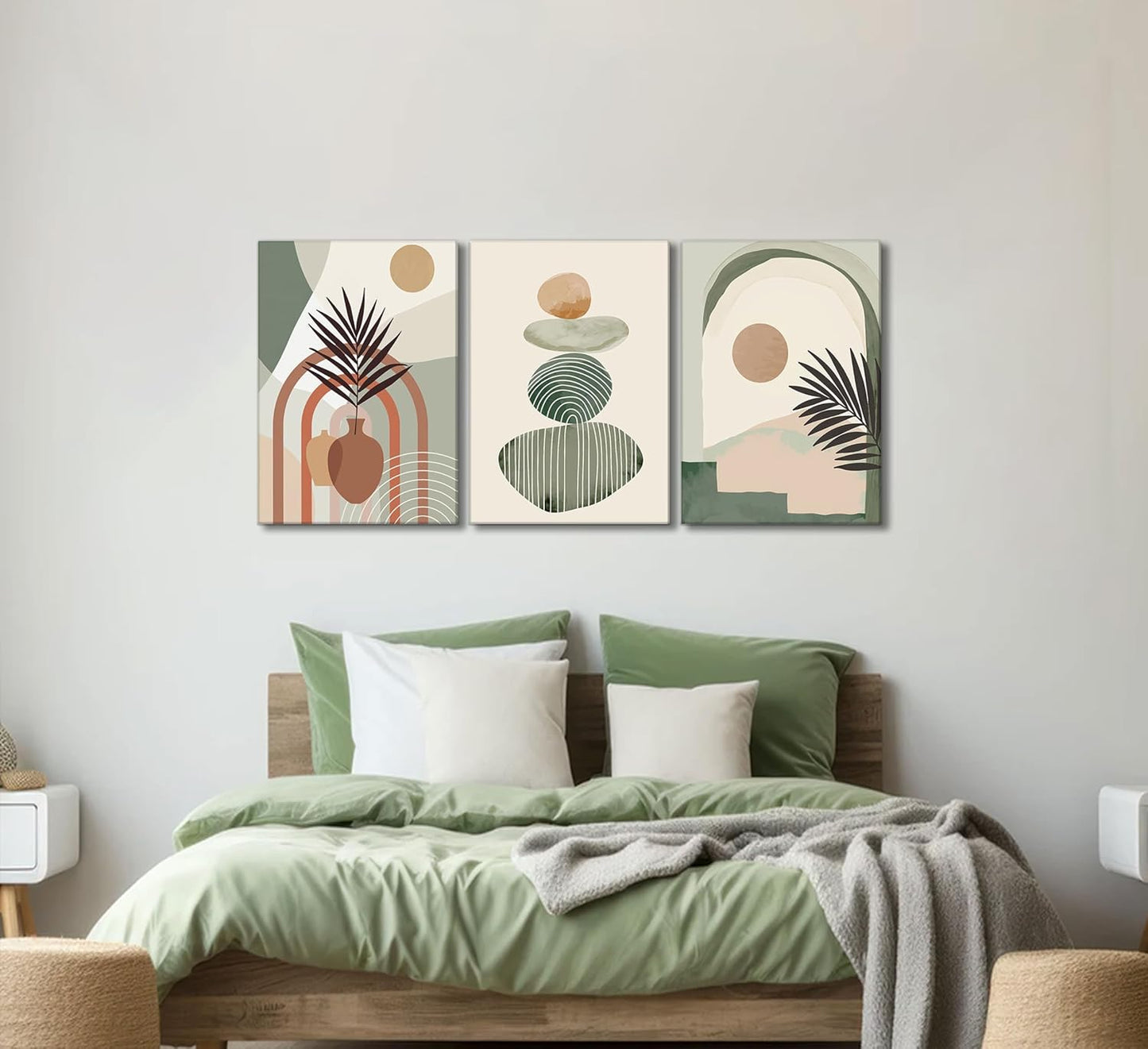 Boho Canvas Wall Art Set