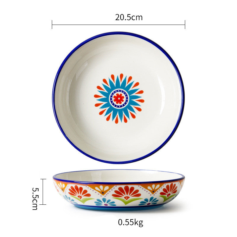 Pastoral Ceramic Dinner Plate