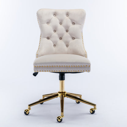 Velvet Tufted Swivel Chair