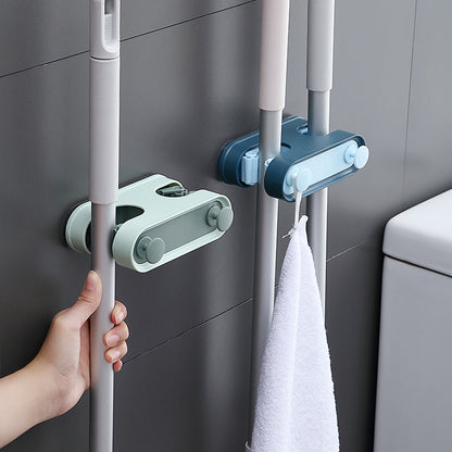 Double-Button Mop Holder