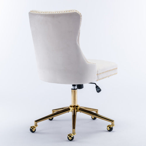 Velvet Tufted Swivel Chair