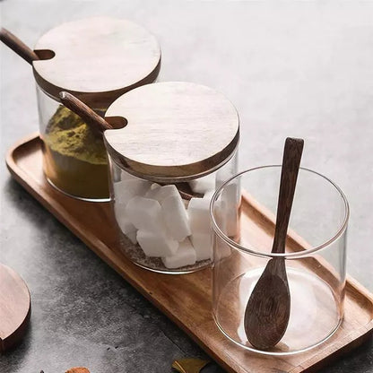 Glass Spice Storage Jar
