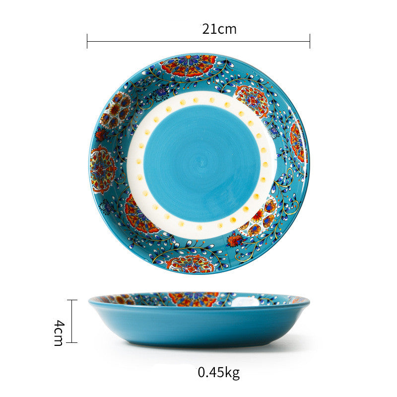 Pastoral Ceramic Dinner Plate
