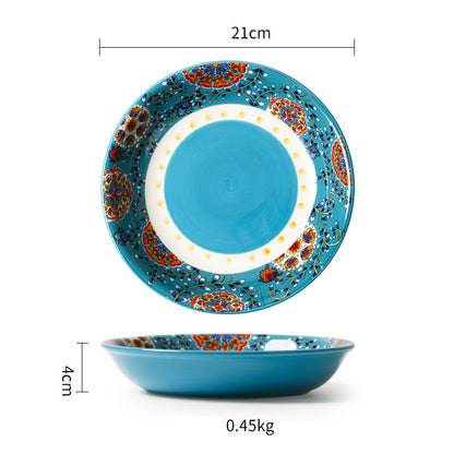 Pastoral Ceramic Dinner Plate