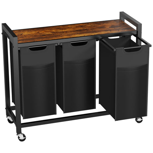 Rolling Laundry Sorter Hamper