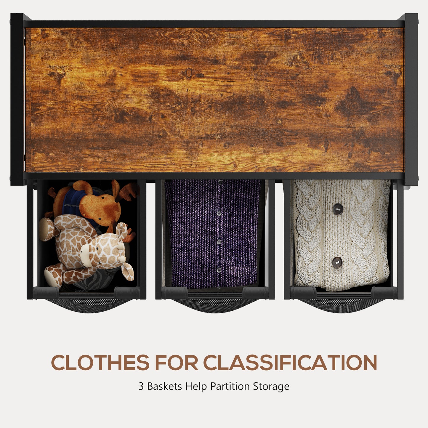 Rolling Laundry Sorter Hamper