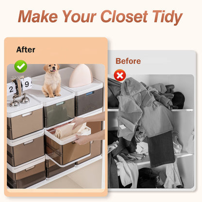 Foldable Stackable Storage Bins
