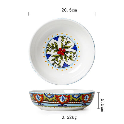 Pastoral Ceramic Dinner Plate