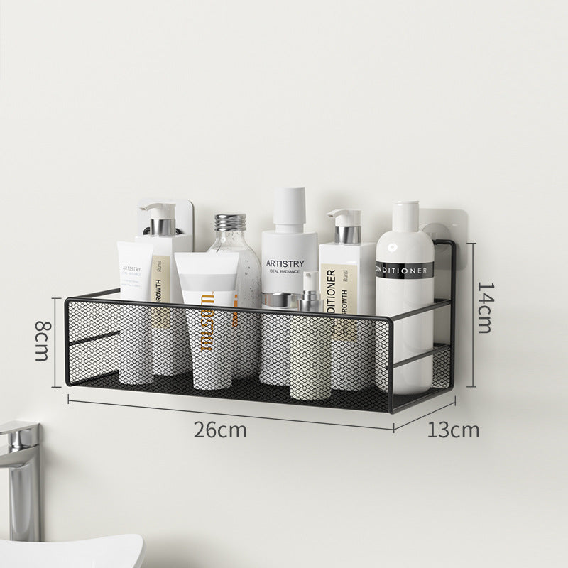 Wall-Mounted No-Drill Bathroom Shelf