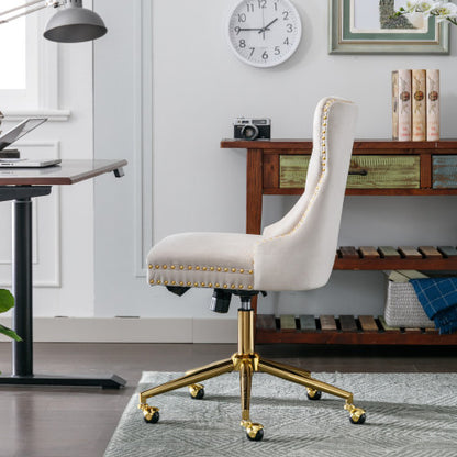 Velvet Tufted Swivel Chair