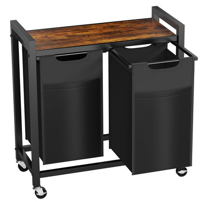 Rolling Laundry Sorter Hamper