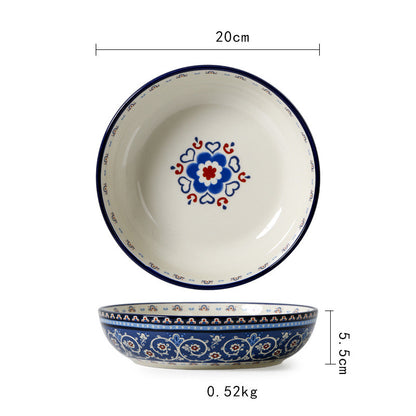 Pastoral Ceramic Dinner Plate
