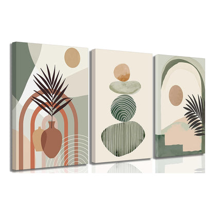 Boho Canvas Wall Art Set